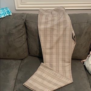 Plaid Wide Leg Trousers